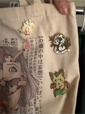 3 enamel pins